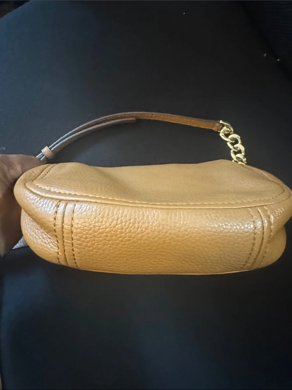 Michael Kors Tan Leather Crossbody Bag with Gold Hardware
